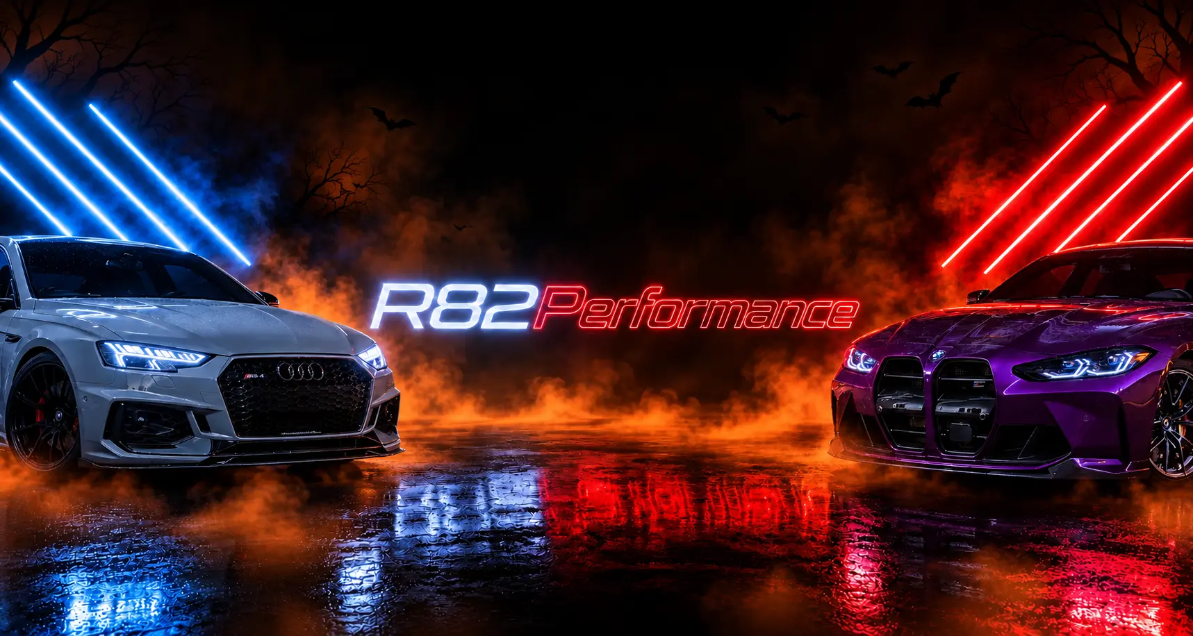 R82 Performance Halloween - prižgane luči