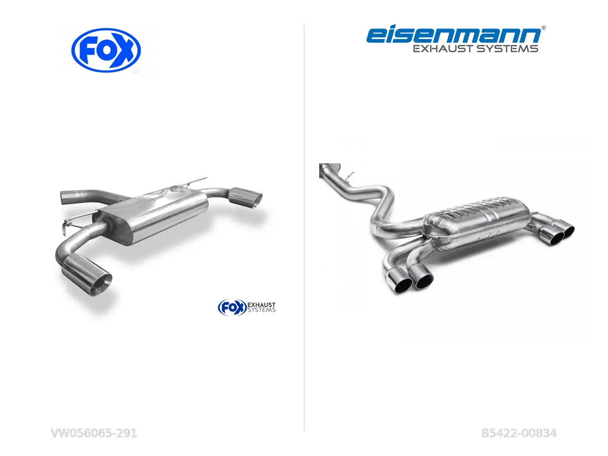 FOX VW056065-291 in Eisenmann B5422-00834 zadnja lonca