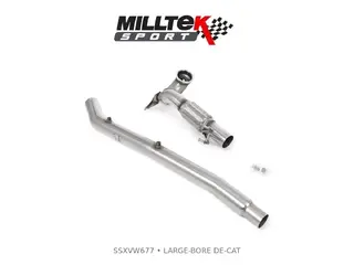 Milltek SSXVW677 large-bore de-cat downpipe