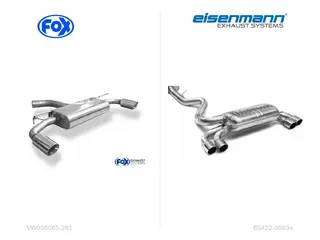 FOX VW056065-291 in Eisenmann B5422-00834 zadnja lonca